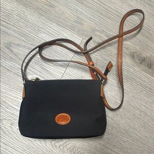 Dooney & Bourke Black and Brown Crossbody Bag